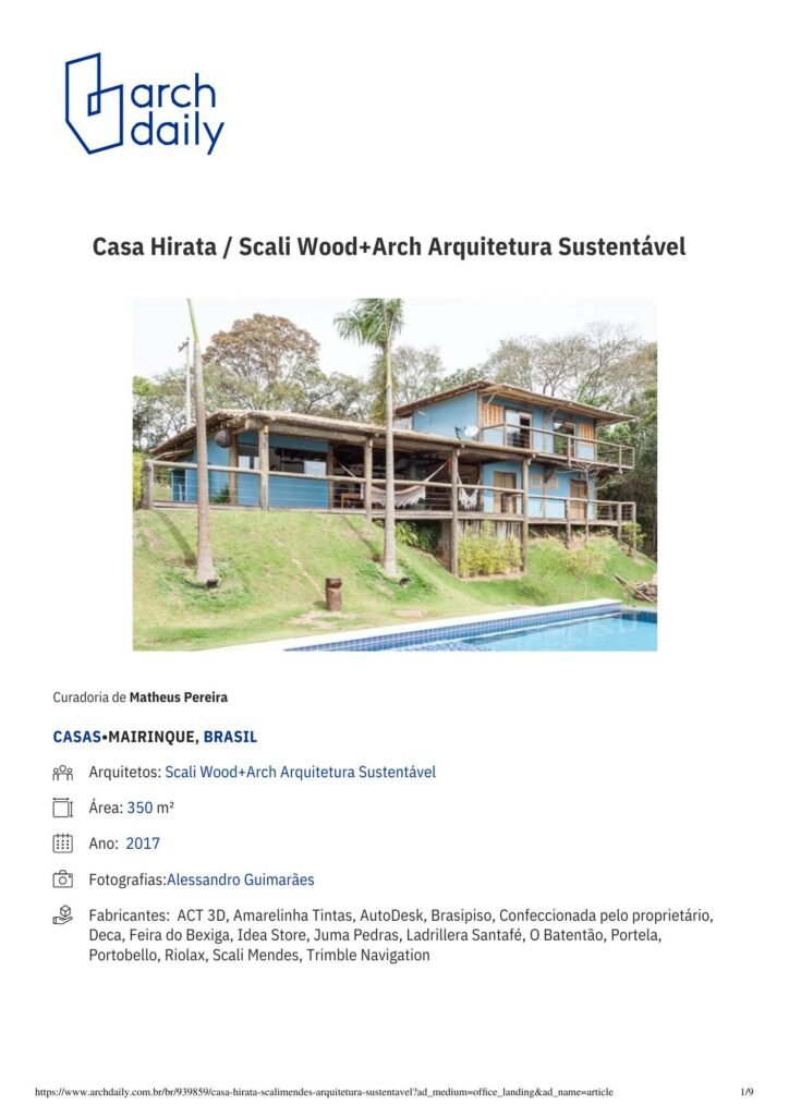 Casa Hirata _ Scali Wood+Arch Arquitetura Sustentável _ ArchDaily 1 Brasil